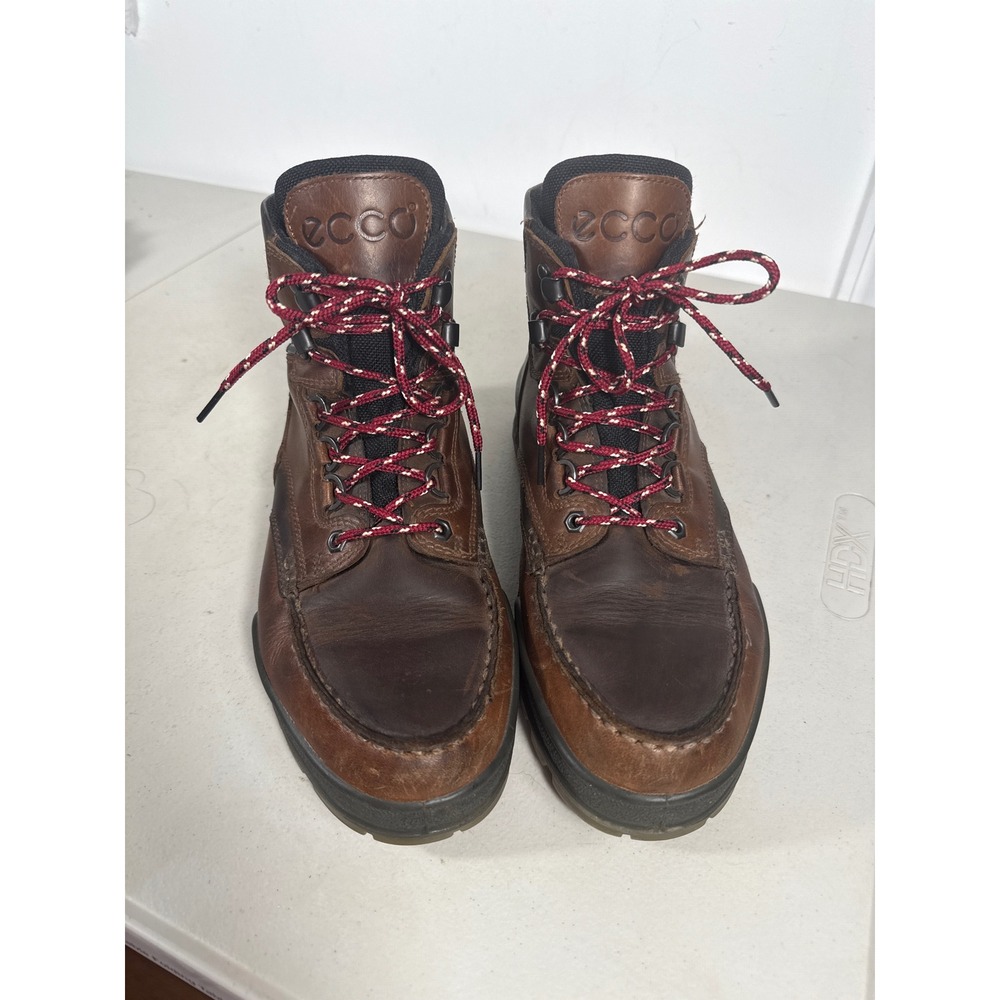 Ecco Track 25 Mens Brown Leather Gore-Tex Waterproof Hiking Boots 43 450825 Sz10